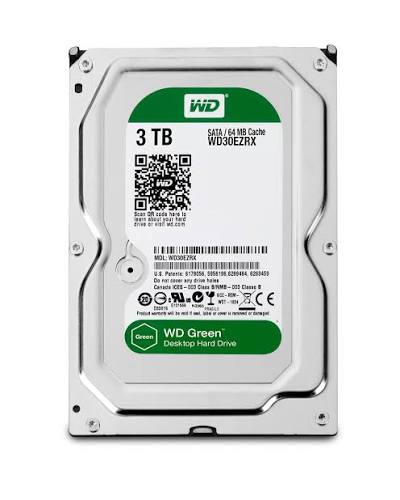 Hard Disk 3TB Westen Digital Green